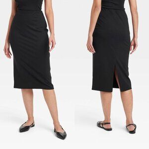 Large - Womens Pencil Skirt - A New Day - Black